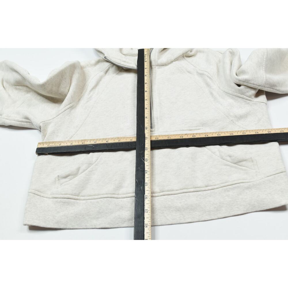 Lululemon Scuba Oversized 1/2 Zip Hoodie Womens XS/S Beige Long Sleeve - Picture 8 of 12